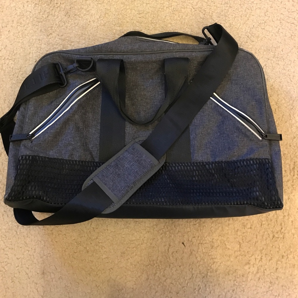 Athleta gym bag with yoga carry strap