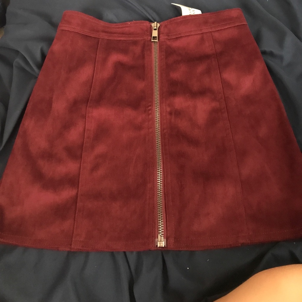 Burgundy skirt