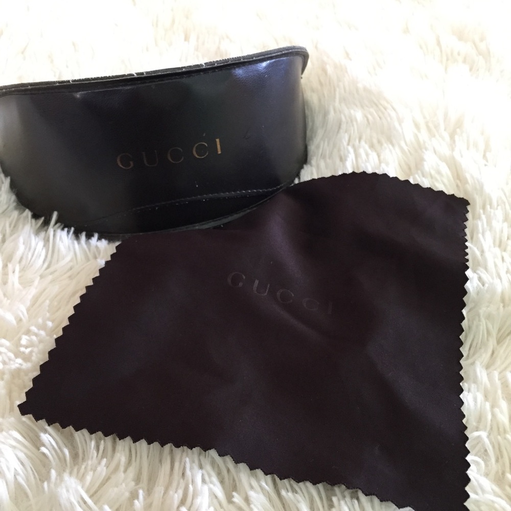 Gucci Sunglasses Case & Cleaning Cloth