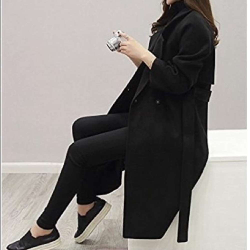 💟🆕 ISLA // Black Maxi Trench Coat