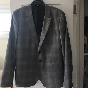 Never Worn Paul Smith Glen Plaid Grey Blazer