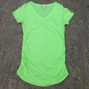 Neon green shirt, juniors Small