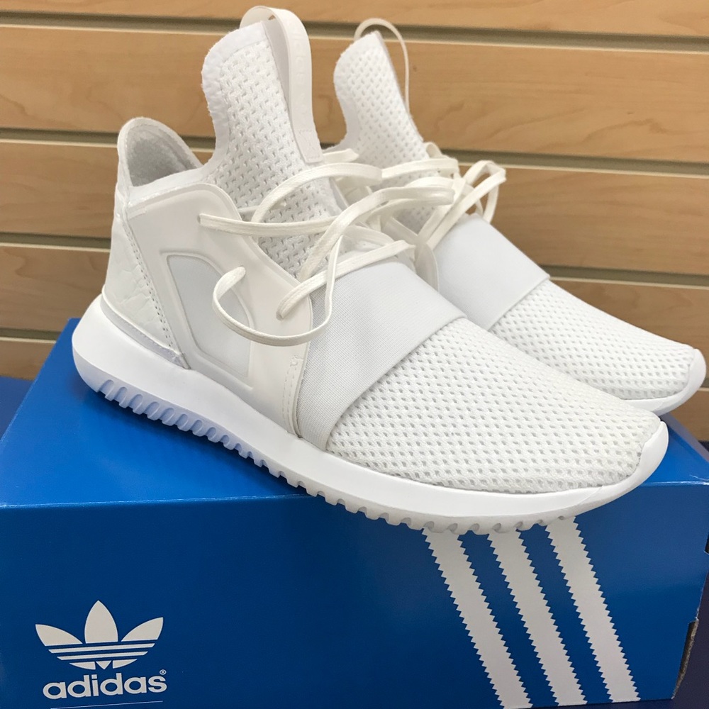 SOLD! Adidas original Tubular white sneakers - Picture 1 of 5