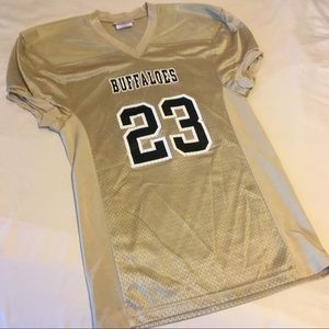 Vintage Gold Slim Fit College Football Jersey SM
