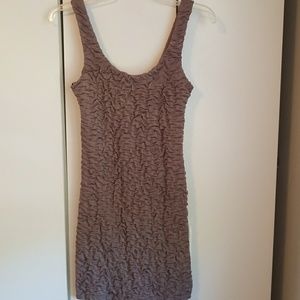Beige/light brown formfitting dress