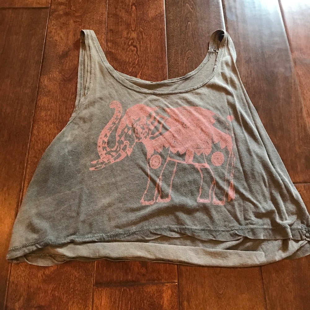 Elephant crop top