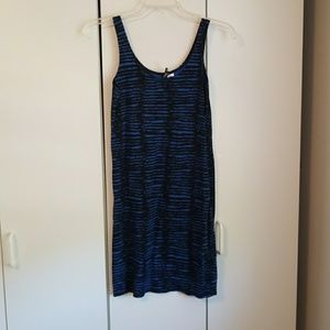 Black/blue formfitting dress 0
