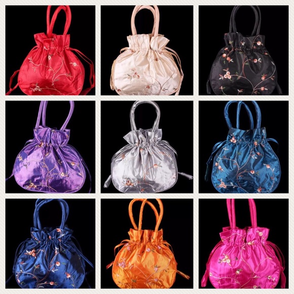 ❗️Clearance❗️Silk Brocade Embroidered Purse Bag - Picture 2 of 3