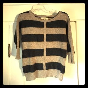 ⭐️3/$20 Ann Taylor Loft fuzzy striped sweater