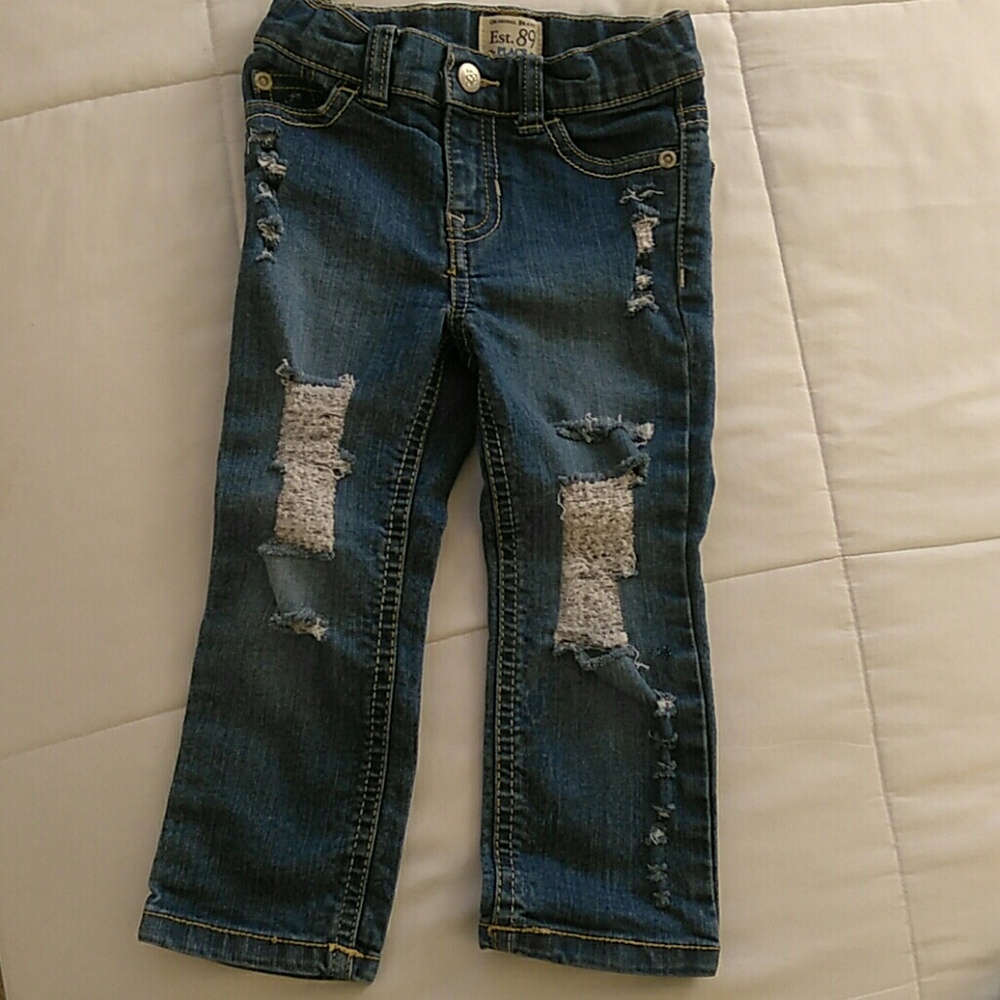 Skinny jeans distressed for kids