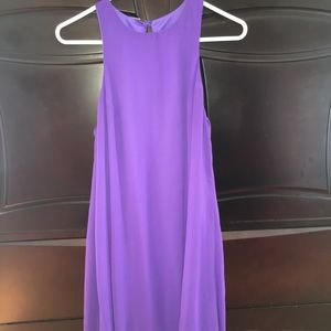 Purple sleeveless dress