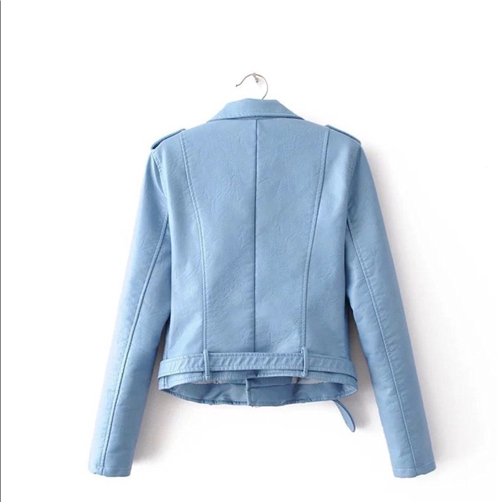 Vegan Leather Moto Jacket - Picture 4 of 4