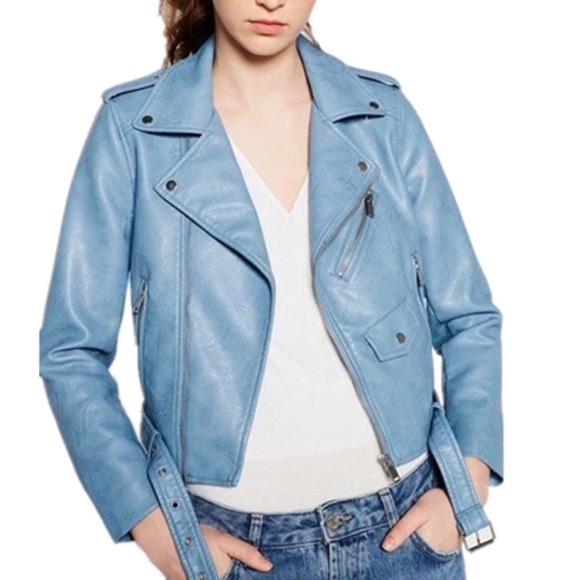 Jackets & Blazers - Vegan Leather Moto Jacket