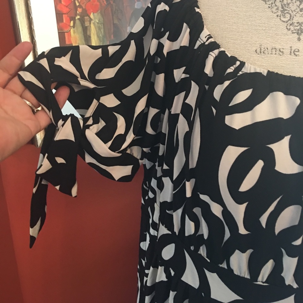 INC Black & White Dress