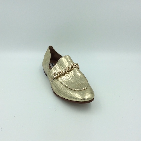 Karl Lagerfeld Elsa Gold Metallic Loafer - Picture 3 of 6