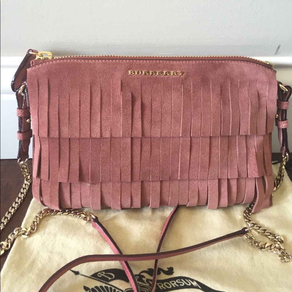 Sold.  Burberry suede