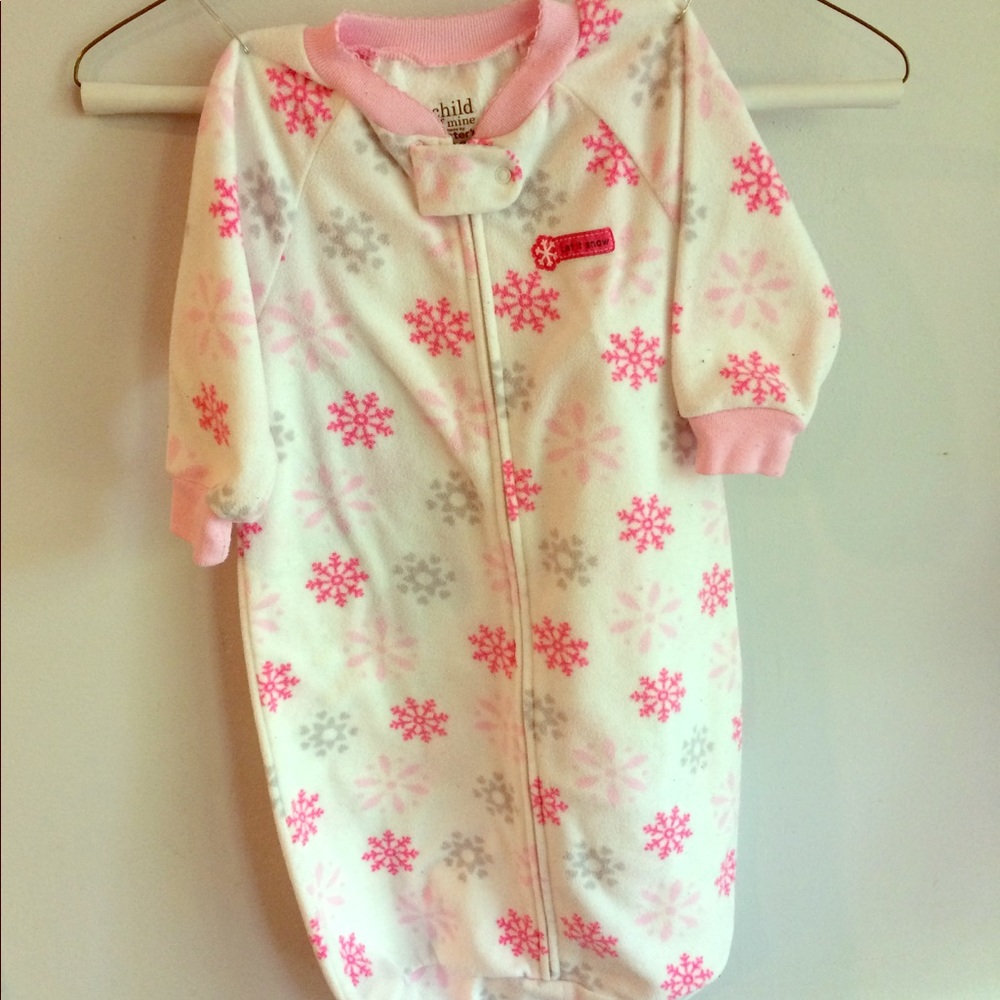 Carters Snowflake Sleeper Sack size 0-9 months