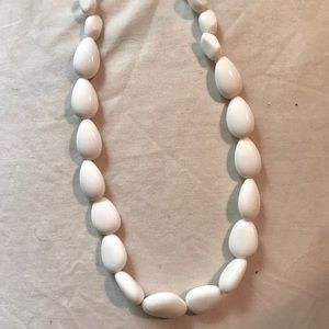 Banana Republic chunky white bead necklace