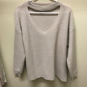 Ootdfash choker sweater