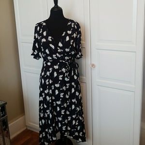 Eloquii wrap high low dress