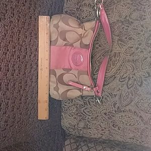 Pink coach purse
