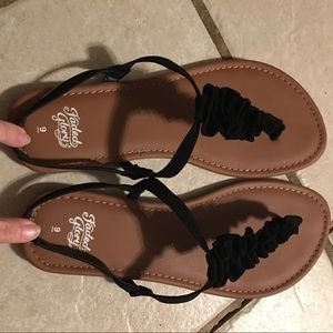 BRAND NEW super cute black sandals!