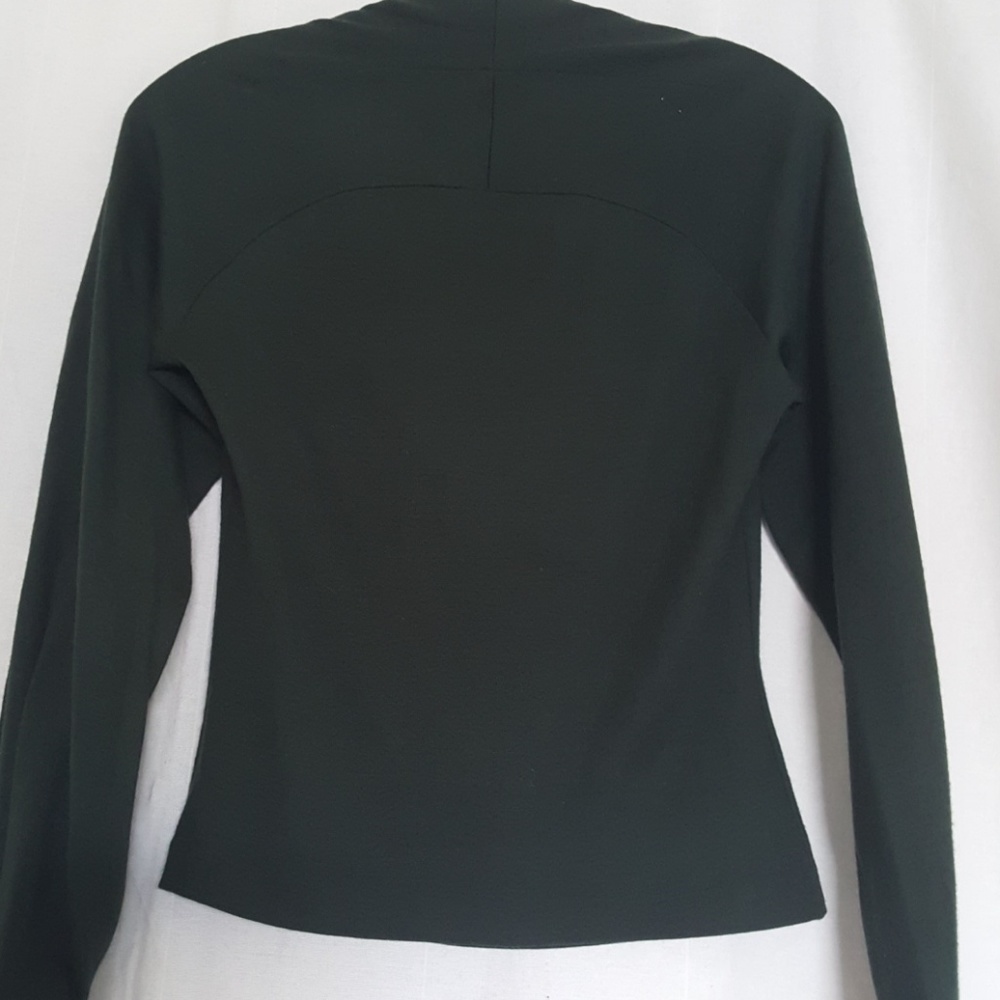 LUCA LUCA Italian Wool Knit Deep Green Pullover - Picture 4 of 8