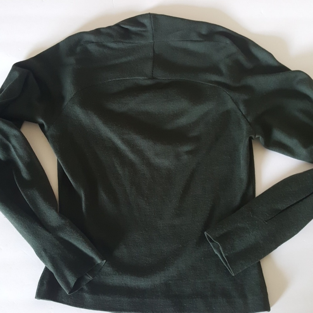 LUCA LUCA Italian Wool Knit Deep Green Pullover - Picture 7 of 8