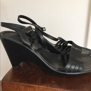 Black strappy sandals