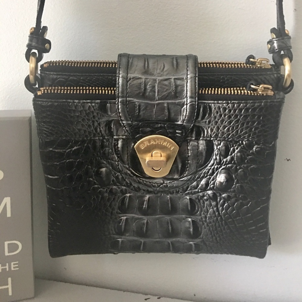 Gorgeous BLK BRAHMIN CROSSBODY BAG