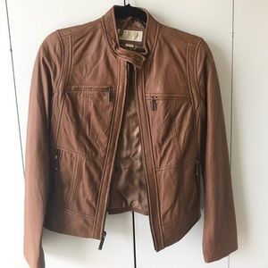 Michael Kors - Brown 100% Leather Jacket