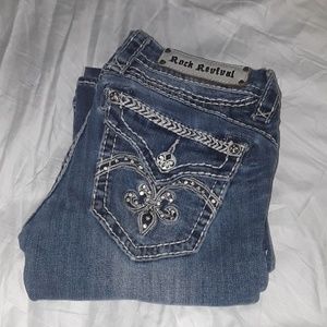 Women's boot cut rock revival jeans