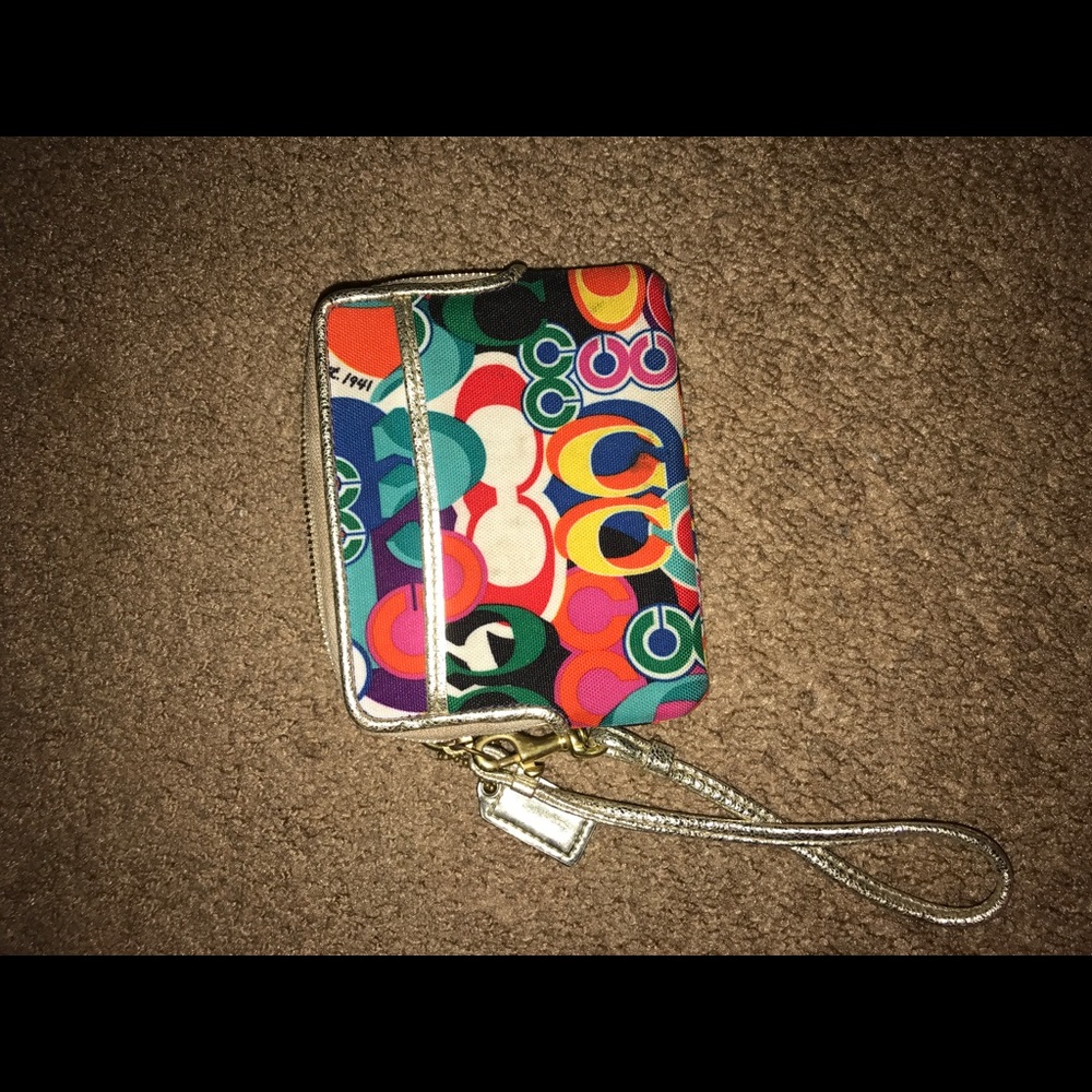 Multicolor coach wallet