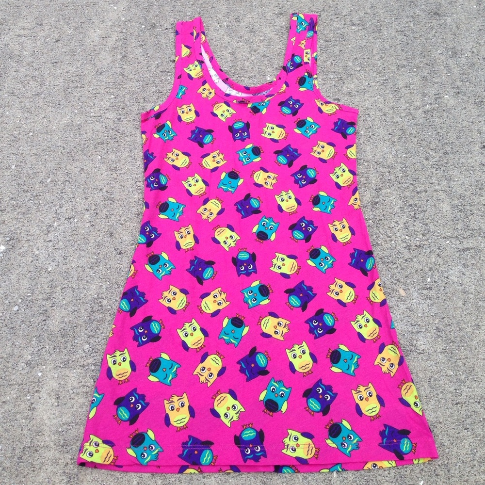 Owl tank top, juniors Small