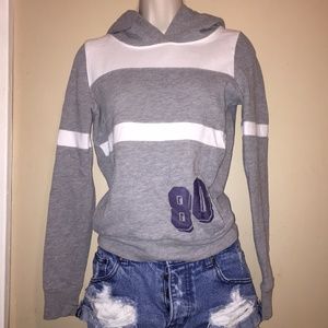 Hoodie | VS PINK | White Gray and Purple