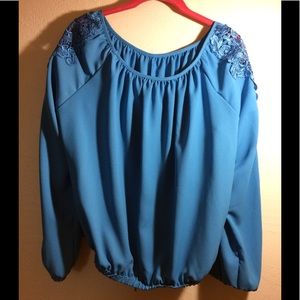 This a very beautiful and comfortable aqua blue.