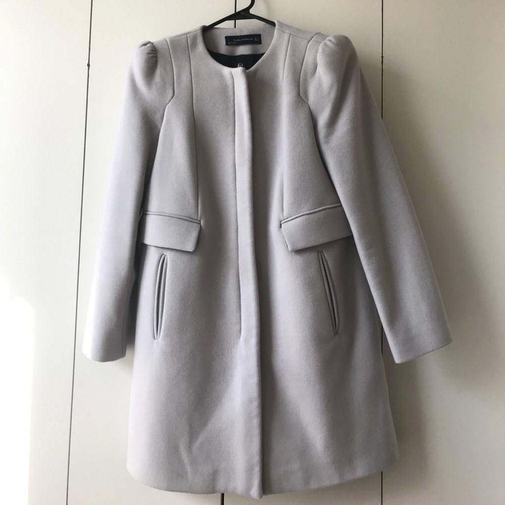 Zara - Grey Coat w/ Zipper