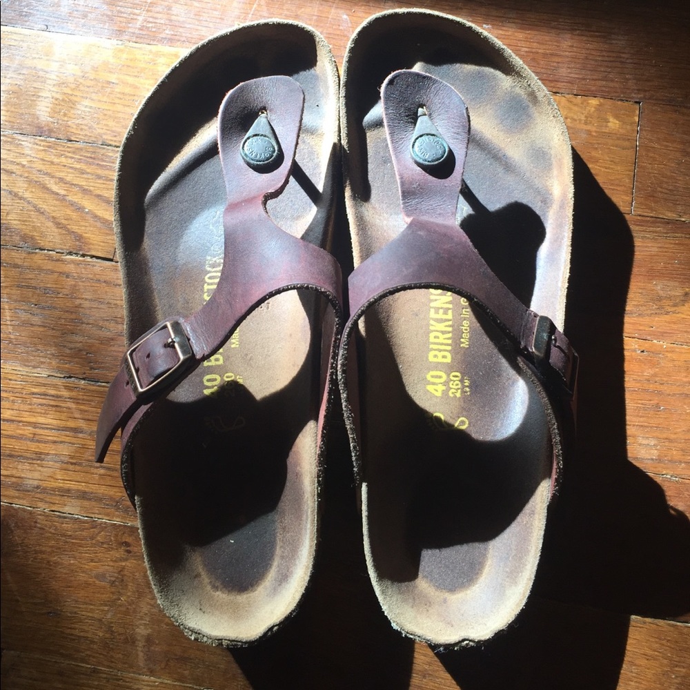 Birkenstock Thong Ramses Sandals Dark Brown.