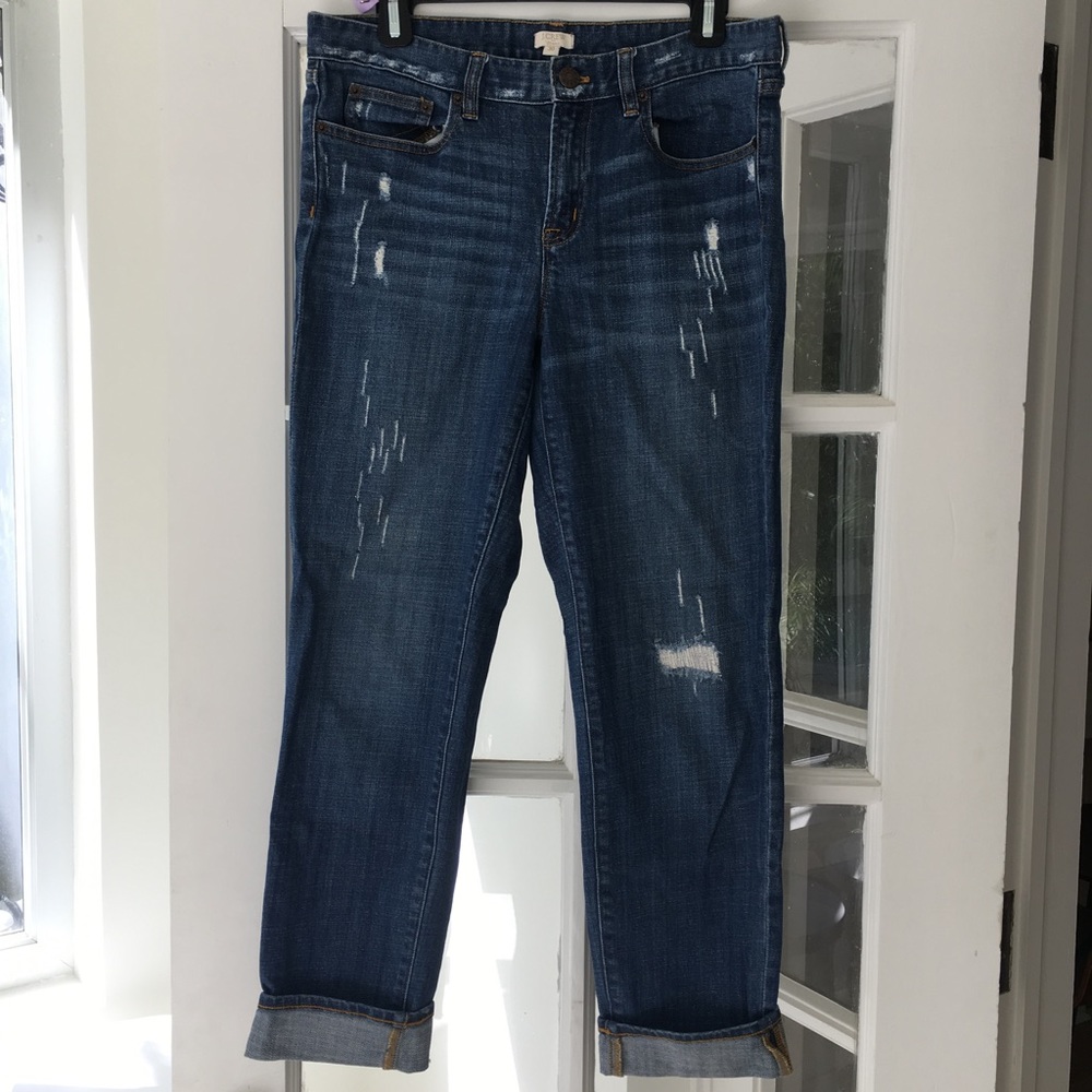 J. Crew Factory Distressed Midrise Jean
