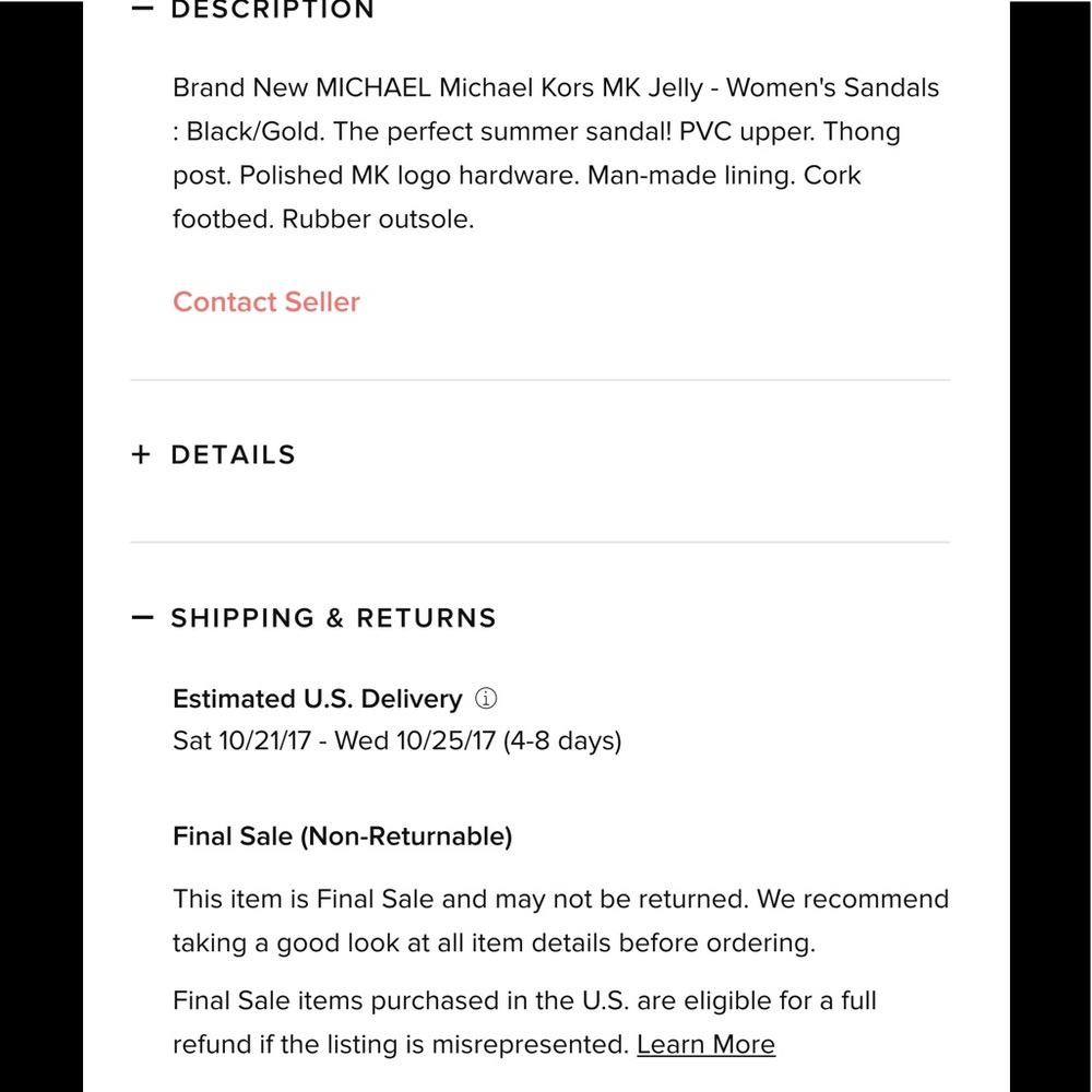 New Michael Kors sandal size 11 - Picture 4 of 4