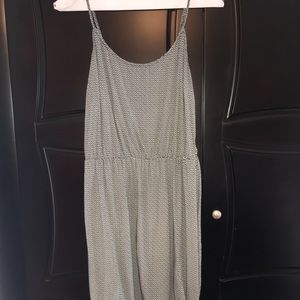 Black white printed dress