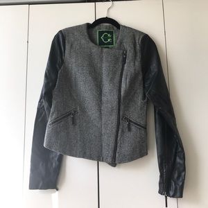 C. Wonder - Leather and Tweed Jacket
