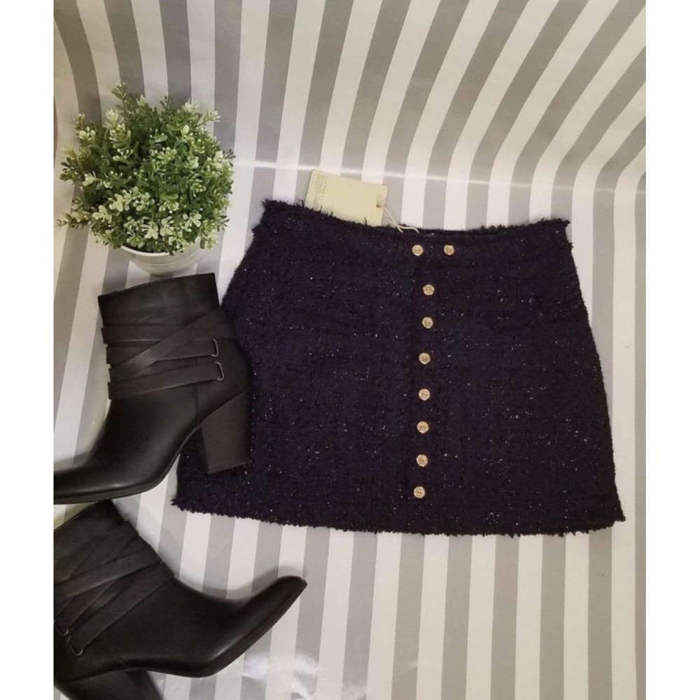 NWT Alythea navy blue with threads of sparkles