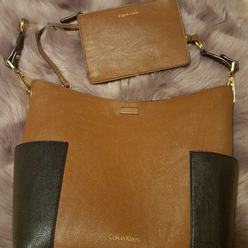 Calvin Klein leather hobo
