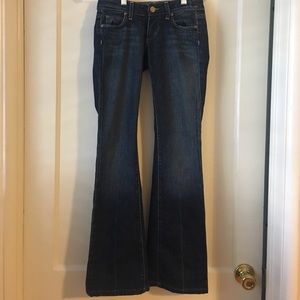 PAIGE DENIM - low rise Laurel Canyon Cut Medium Wash Jeans