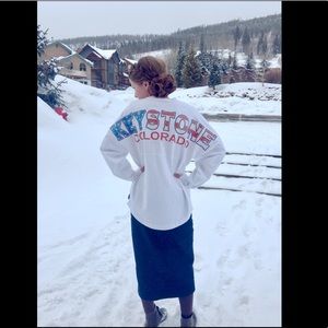 •Custom made denim skirt•