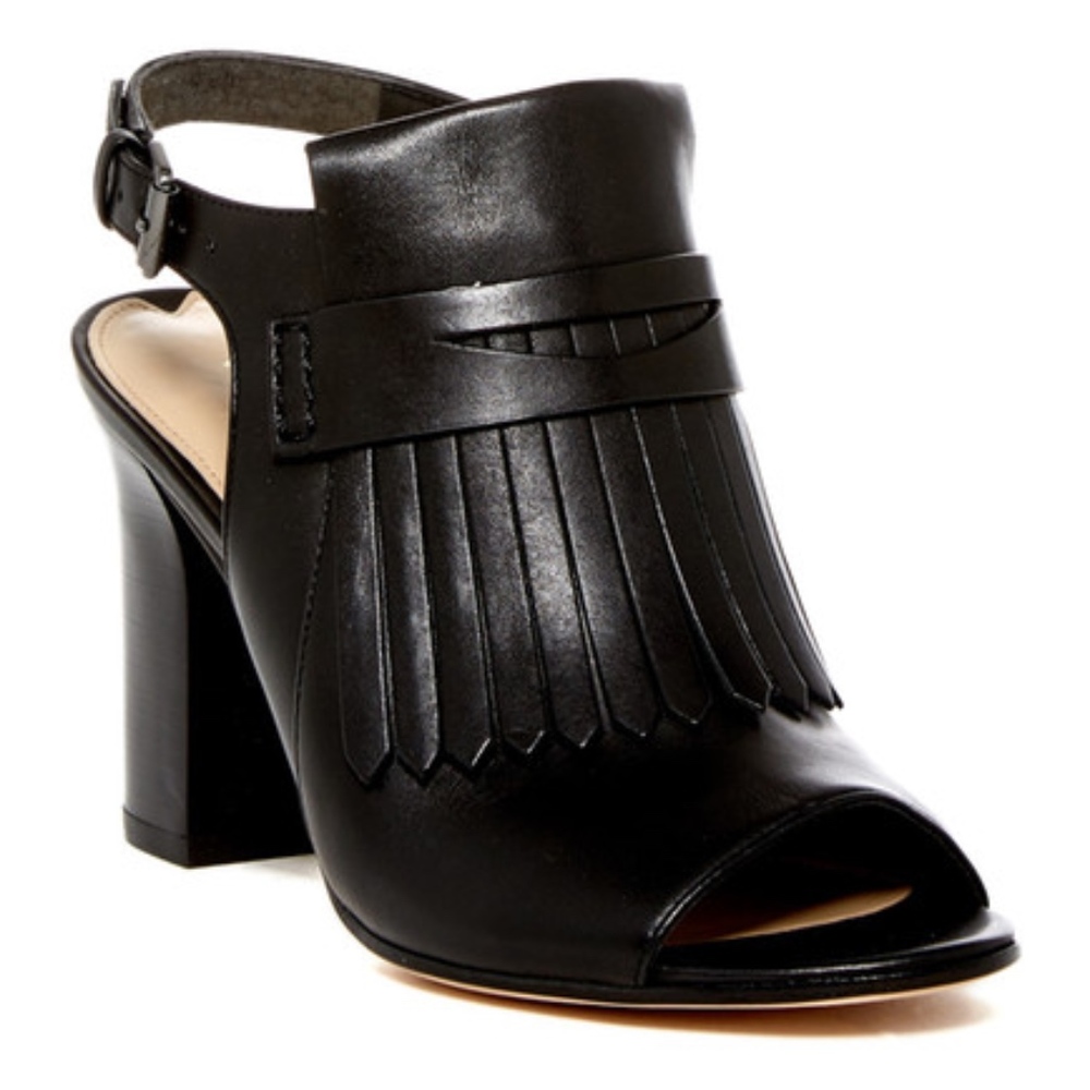 Via Spiga Fey Open Toe Fringe Slingback Sandal NEW