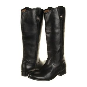 Black Frye Melissa Button Boot Size 6.5