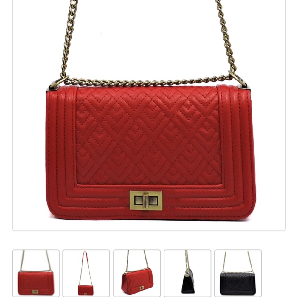 NEW Quilted Box Crossbody Shoulder Bag - Picture 2 of 8