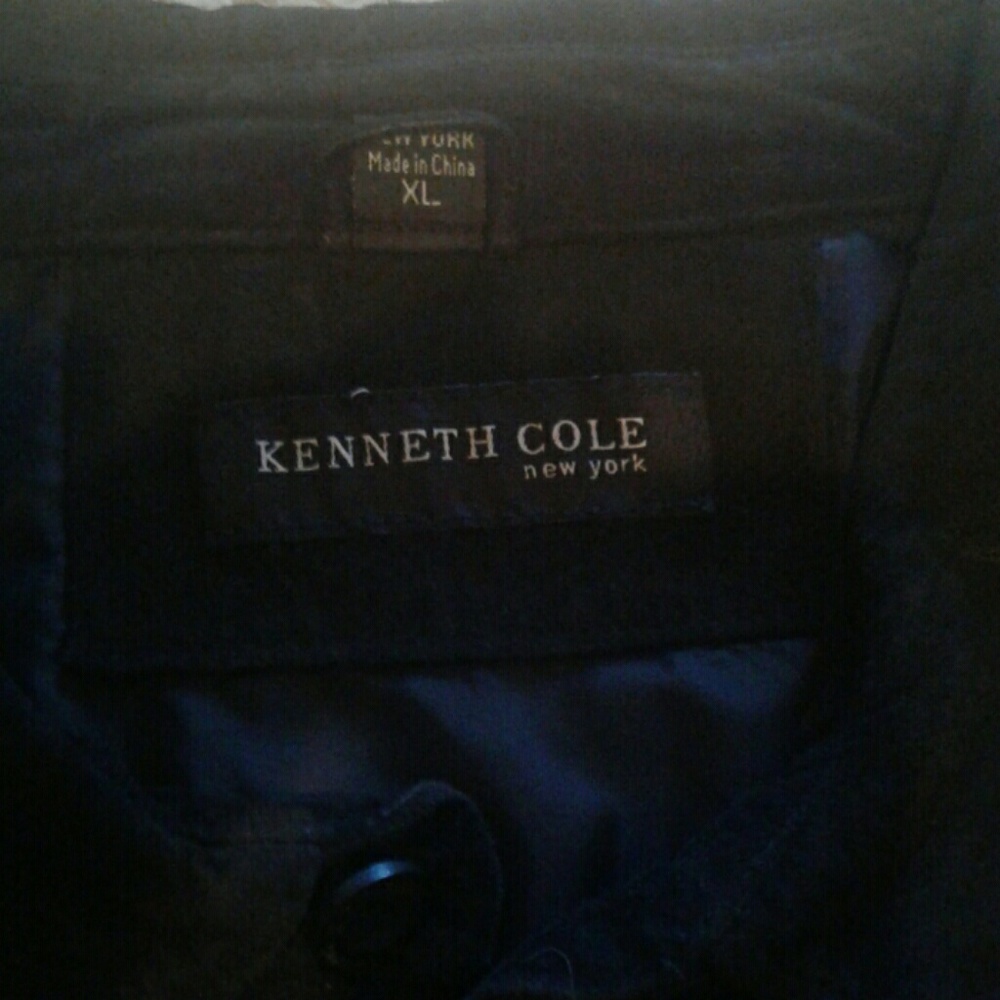 Black suede  shirt jacket